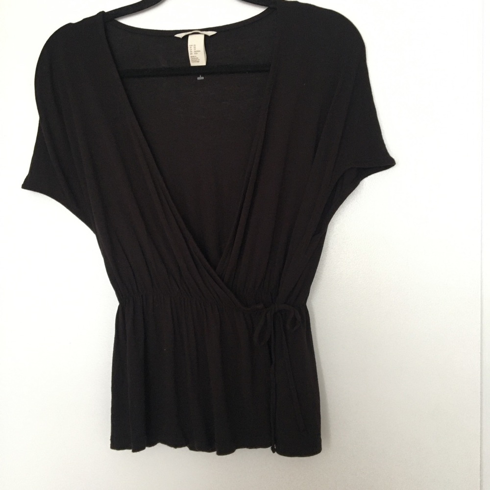 Jersey Wrap Top